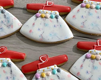 Hanbok Sugar Cookies, Korean Dress Decorated Cookies (12)