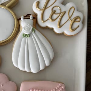 Bridal Shower Decorated Sugar Cookies – Set of 12
