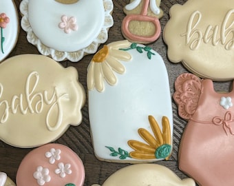 Baby in Bloom Sugar Cookies - One Dozen