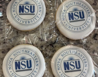 Custom Logo Cookies - Edible Business Branding (12 Cookies)