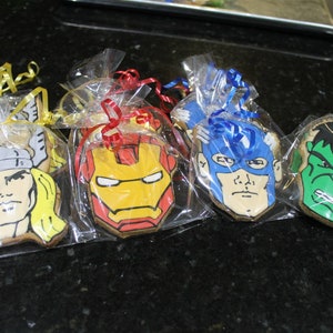 Avengers Superhero Sugar Cookies - Set of 12 Heroic Delights
