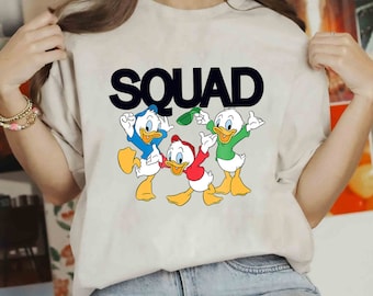 Huey Dewey Louie Jersey Shirt, Disney Ducktales Baseball Jersey