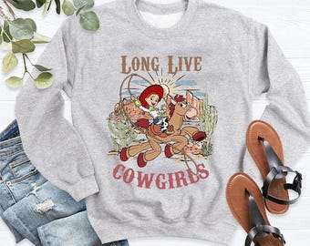 Disney Pixar Toy Story Jessie Lang leve koe meisjes comfort kleuren T-shirt, vintage Toy Story cowgirl-T-shirt, Magic Kingdom Disneyland Trip-T-shirt