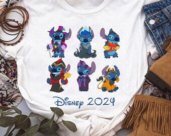 Disney Lilo And Stitch Shirt, Stitch Villains Cosplay Comfort Colors Shirt, Halloween Shirt, Stitch Costume Villains, Matching Disney Shirts
