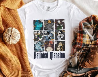 Vintage Disney Halloween Haunted Mansion Shirt, Welcome Foolish Mortals Retro T-shirt, Mickey's Not So Scary Party Tee, Disney Family Shirts