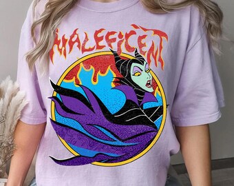 Camiseta de la Bella Durmiente, Maléfica, con colores cómodos, de Disney, Hada Malvada, para toda la familia, Magic Kingdom Disneyland