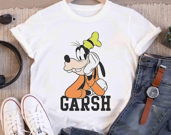 Camiseta de Mickey y sus amigos de Disney, con colores cómodos de Goofy y Garsh, camiseta de Goofy de Disney, camiseta de vacaciones familiares en Magic Kingdom Disneyland
