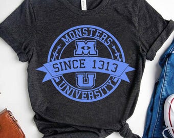 Disney Pixar Monsters University Comfort Colors T-Shirt, Magic Kingdom Disneyland Family Trip Shirt, Birthday Gift Tee