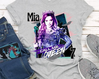 Personalized Disney Birthday Girl Descendants 3 Call Me Queen Shirt, Descendants Movie Shirt, Princess Audrey Rose Tee, Disneyland Trip Tee