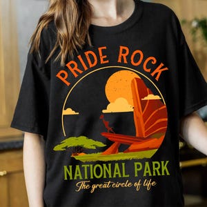 Disney Lion King Pride Rock National Park Comfort Colors T-Shirt, Disney Simba Shirt, Animal Kingdom Disneyland Matching Tee