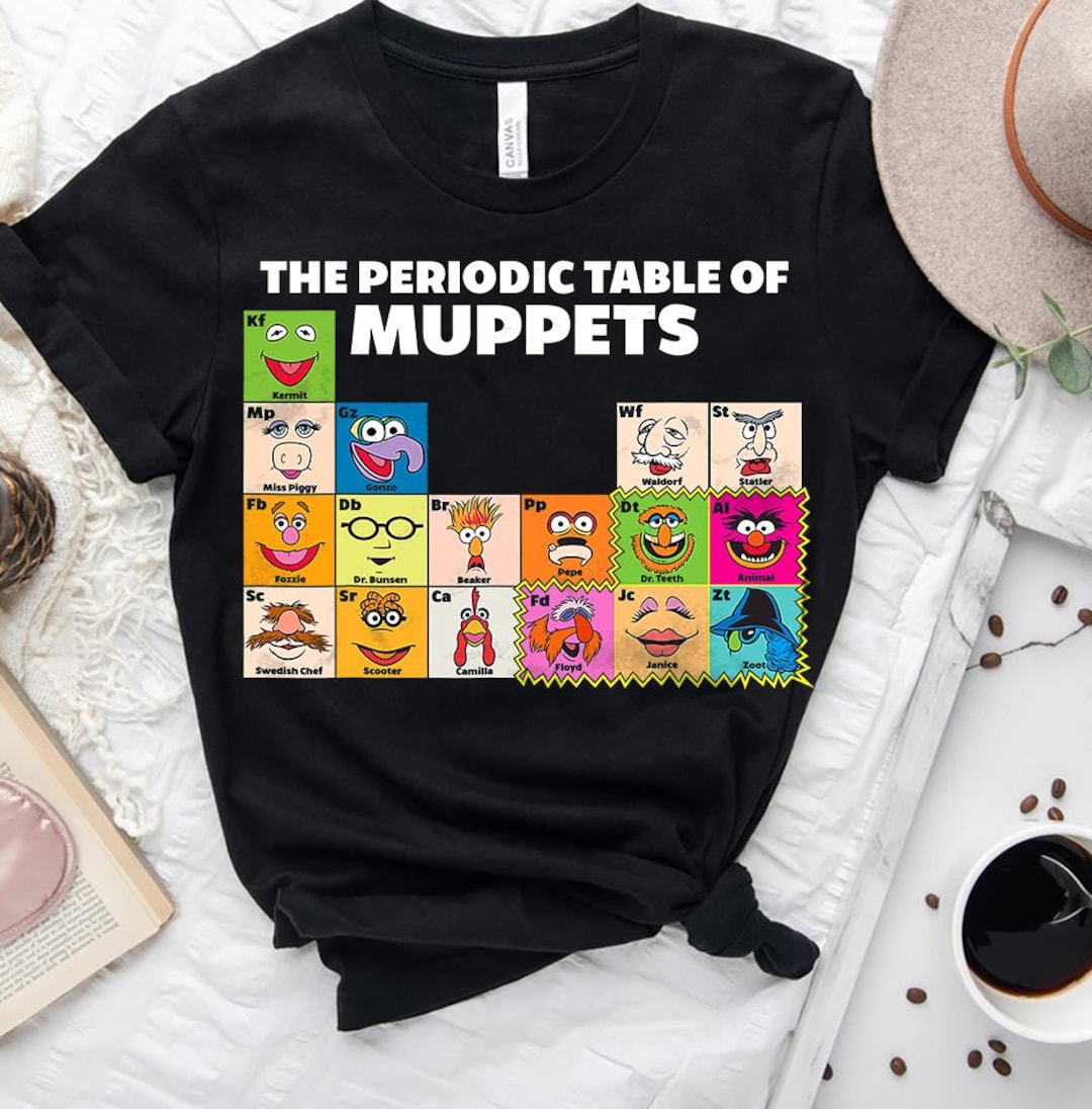 The Muppets Periodic Table Comfort Colors T-shirt, Muppet Show Kermit ...