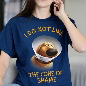 Funny Disney Pixar Up Movie Dug Dog I Do Not Like The Cone Of Shame Comfort Colors T-Shirt, Cute Dog Shirt, Magic Kingdom Disneyland Shirt