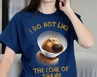Grappige Disney Pixar Up-film opgegraven hond I Do Not Like The Cone Of Shame Comfort kleuren T-shirt, schattig hondenshirt, Magic Kingdom Disneyland-shirt