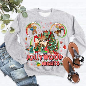 Phineas And Ferb Jollywood Nights Christmas Comfort Colors Shirt, Perry The Platypus Agent P Xmas Tee, Very Merry Xmas Disneyland Trip Shirt