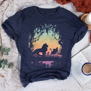 Koszulka Disney Lion King Silhouette Sunset Comfort Colors, Koszulka The Lion King Simba Timon and Pumbaa, Koszulka Hakuna Matata