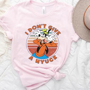 Vintage Disney Goofy I Don&#39;t Give A Hyuck Comfort Colors T-Shirt, A Goofy Movie Tee, Magic Kingdom Disneyland Family Matching Shirt