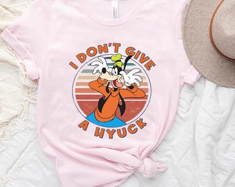 Camiseta vintage de Disney Goofy "Me importa un bledo", colores cómodos, camiseta de la película Goofy, camiseta familiar a juego de Magic Kingdom Disneyland