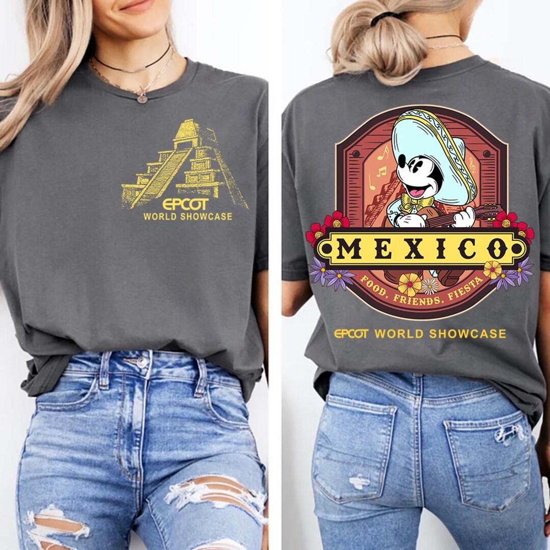 Two Sided Mexico Epcot World Showcase 2025 Comfort Colors T-shirt ...