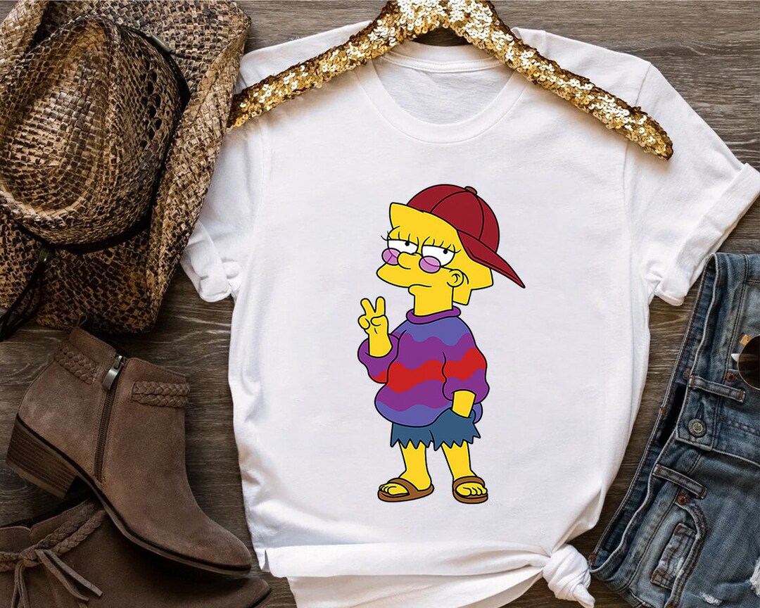The Simpsons Lisa Simpson Comfort Colors T-shirt, Cool Lisa Simpson ...