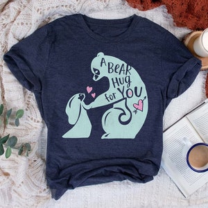 Disney Brave Merida A Bear Hug For You Graphic Comfort Colors T-Shirt, Bear Hug Shirt, Merida T-shirt, Brave Tee, Mother&#39;s Day Tee
