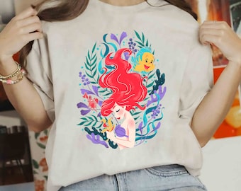 Disney Princess Ariel The Little Mermaid Shirt, Magic Kingdom WDW Disneyland Family Vacation Shirt, Birthday Gift Adult Kid Toddler Tee