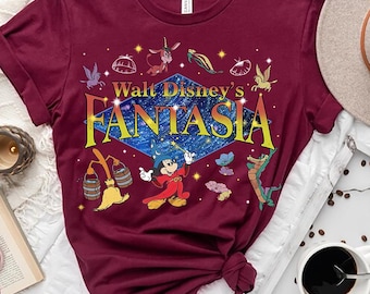 Walt Disney Fantasia Micky Maus Zauberer Komfort Farben T-Shirt, Mickey Fantasia Shirt, Magic Kingdom Disneyland Familie Passendes Shirt