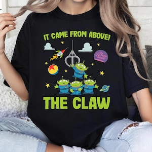 Funny Disney Pixar Toy Story Aliens The Claw Comfort Colors Shirt, Toy Story Alien Tee, Magic Kingdom Disneyland Trip Shirt, Birthday Gift