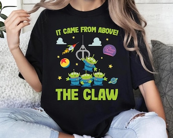 Funny Disney Pixar Toy Story Aliens The Claw Comfort Colors Shirt, Toy Story Alien Tee, Magic Kingdom Disneyland Trip Shirt, Birthday Gift