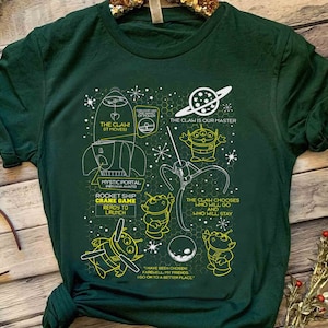 Disney Pixar Toy Story Aliens And The Claw Shirt, Magic Kingdom WDW Disneyland Family Vacation Shirt, Birthday Gift Adult Kid Toddler Tee