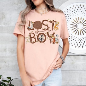 Disney Peter Pan Nimmerland verloren Jungen Komfort Farben T-Shirt, Zurück zu Never Land Shirt, Magic Kingdom Disneyland Familie Passendes T-Shirt