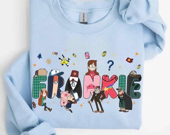 Custom Name Gravity Falls Comfort Colors T-Shirt, Dipper Mabel Wendy Tee, Personalized Magic Kingdom Disneyland Group Matching Shirt