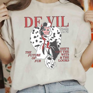101匹わんちゃん クルエラのTシャツ TDR Amazon.co.jp: クルエラ・ド・ビル Tシャツ ビッグシルエット