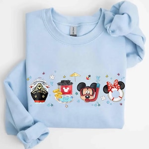 Camiseta Mickey y sus amigos de Disney Cruise Line, colores cómodos, Disney Wish Treasure Fantasy Magic Dream, camiseta a juego para familias con viajes en crucero de Disney