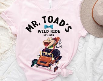 Retro Disney Mr. Toad's Wild Ride 1955 Comfort Colors T-shirt, Mr. Toad's Taxi Service Vintage Tee, Magic Kingdom Disneyland Trip Shirt