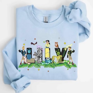 Custom Name Wild Kratts Comfort Colors T-Shirt, Wild Kratts Theme Matching Tee, WDW Epcot Theme Park, Animal Kingdom Disneyland Trip Shirt