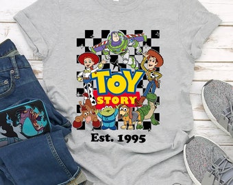 Disney Toy Story Group Characters Est. 1995 Shirt, Magic Kingdom WDW Disneyland Family Vacation Shirt, Birthday Gift Adult Kid Toddler Tee