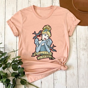 Disney Princess Cinderella Shirt, A Dream Is A Wish Your Heart Makes, Magic Kingdom WDW Trip Shirt, Birthday Gift Adult Kid Toddler Tee