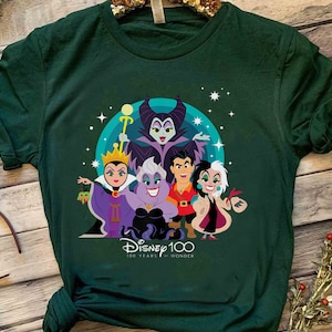 Cute Disney Villains Group Shot Comfort Colors Shirt, Magic Kingdom Disneyland Family Vacation Shirt, Birthday Gift Adult Kid Toddler Tee