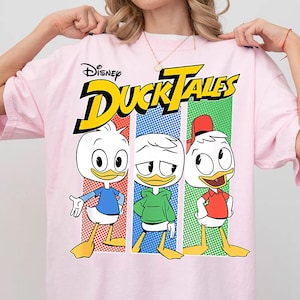 Disney Ducktales Huey Dewey Louie Group Shot Comfort Colors T-Shirt, Disney Duck Squad Tee, Magic Kingdom Disneyland Trip Tee, Birthday Gift