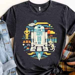 Star Wars R2-D2 Artoo-Detoo Droid Shirt, Magic Kingdom WDW Disneyland Family Vacation Shirt, Birthday Gift Adult Kid Toddler Tee