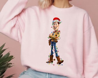 Maglietta Disney Pixar Toy Story Woody Christmas Light Comfort Colors, Maglietta Toy Story Woody Cowboy, Maglietta Mickey's Very Merry Xmas Disneyland