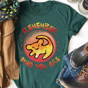 Disney Lion King Simba Remember Who You Are Shirt, Magic Kingdom WDW Disneyland Family Vacation Shirt, Birthday Gift Adult Kid Toddler Tee