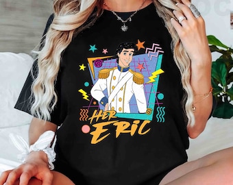 Camisa de pareja a juego de La Sirenita y Eric, colores cómodos, camisas para parejas, camisa de vacaciones en Magic Kingdom Disneyland