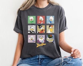 Disney Ducktales Characters Comfort Colors Shirt, Donald Duck Scrooge McDuck Huey Dewey Louie Duck Squad Tee, Magic Kingdom Disneyland Tee