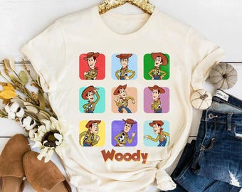 Camiseta de Woody de Toy Story de Disney Pixar, camiseta de Woody del Sheriff de Toy Story, camiseta a juego de vacaciones familiares de Magic Kingdom Disneyland