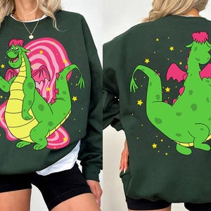 Retro Two Sided Pete&#39;s Dragon Comfort Colors Shirt, Disney Elliott The Dragon Tee, Funny Birthday Gift, Disneyland Vacation Matching Tee