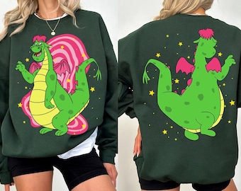 Retro Two Sided Pete's Dragon Comfort Colors Shirt, Disney Elliott The Dragon Tee, Funny Birthday Gift, Disneyland Vacation Matching Tee