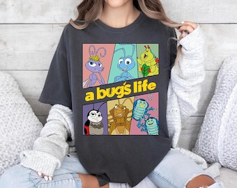 Disney Pixar A Bug's Life Group Characters Comfort Colors Shirt