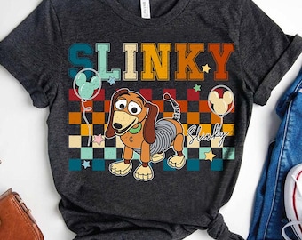 Camiseta vintage de Disney Toy Story con orejas de Mickey y globo, colores cómodos, viaje a Magic Kingdom Disneyland, camiseta familiar a juego.