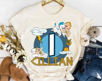 Personalized Baby Kids Birthday Comfort Colors Shirt, Disney Hercules Birthday Tee, Birthday Boy Birthday Girl Shirt